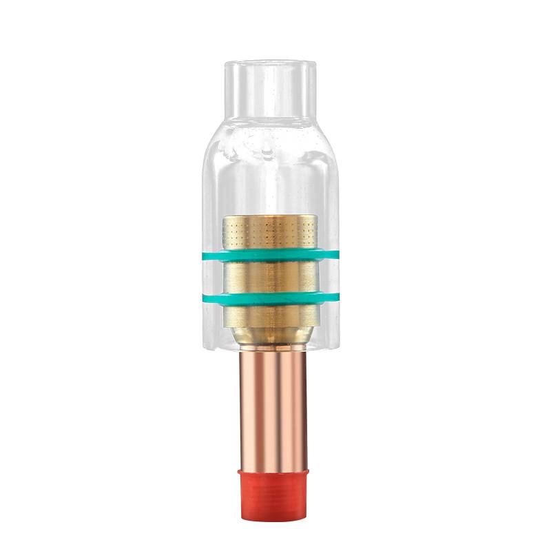 Transparent glass cover connector