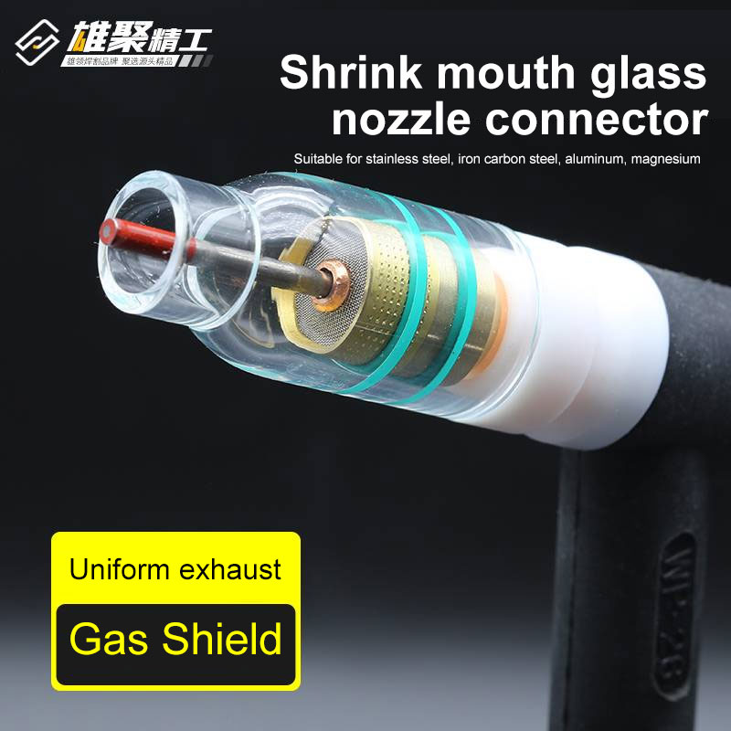 Transparent glass cover connector