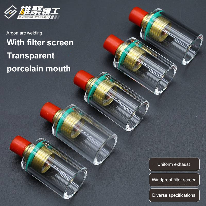 Transparent glass cover connector